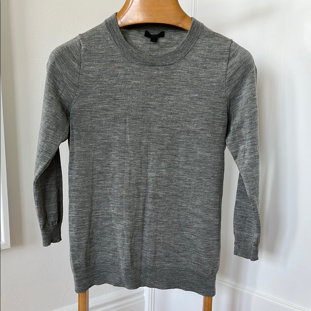 J. Crew Tippy sweater in heather gray